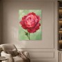 Rote Rose als Kunstwerk oder Poster für stilvolle Räume