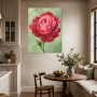 Rote Rose als Kunstwerk oder Poster für stilvolle Räume
