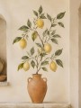 Mediterraner Zitronenbaum als Wandbild oder Kunstdruck