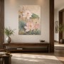 Lotusblüten in Gold und Rosa als Wandbild oder Fine Art Print