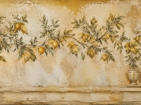 Zitronenranke als Wandbild oder Kunstdruck für elegante Räume