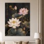 Lotusblüten im Dunkel, Kunstwerk oder Fine Art Print