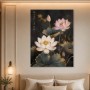 Lotusblüten im Dunkel, Kunstwerk oder Fine Art Print