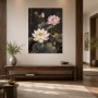 Lotusblüten im Dunkel, Kunstwerk oder Fine Art Print