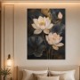 Elegante Lotusblüten als Leinwand und Kunstdruck