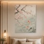 Japanische Koi unter Blüten, Wandbild oder Fine Art Print