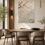 Japanische Koi unter Blüten, Wandbild oder Fine Art Print