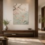 Japanische Koi unter Blüten, Wandbild oder Fine Art Print