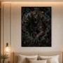 Dreiköpfiger Höllenhund als Fantasy Kunstwerk und Kunstdruck