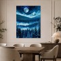 Mondnacht über dem Winterwald, Wandbild oder Fine Art Print