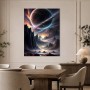 Kosmische Gebirgslandschaft als Fine Art Print oder Leinwand