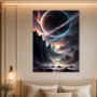Kosmische Gebirgslandschaft als Fine Art Print oder Leinwand