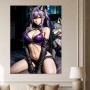Anime-Fantasy mit Wolf, Leinwand oder Poster für moderne Räume