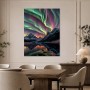 Nordlicht über Bergen, Leinwand oder Acryl für eindrucksvolle Wandgestaltung