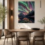 Nordlicht über Bergen, Leinwand oder Acryl für eindrucksvolle Wandgestaltung