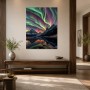 Nordlicht über Bergen, Leinwand oder Acryl für eindrucksvolle Wandgestaltung