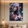 Dunkles Fantasy Porträt als Leinwand oder Acrylbild