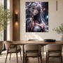 Dunkles Fantasy Porträt als Leinwand oder Acrylbild