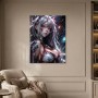 Dunkles Fantasy Porträt als Leinwand oder Acrylbild