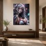 Dunkles Fantasy Porträt als Leinwand oder Acrylbild