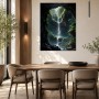 Mystischer Dschungelwasserfall als Leinwand oder Poster