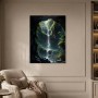 Mystischer Dschungelwasserfall als Leinwand oder Poster