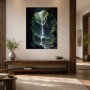 Mystischer Dschungelwasserfall als Leinwand oder Poster