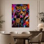 Pop Art Leopard mit Sonnenbrille, Poster oder Acrylbild