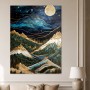 Mondnachtliche Berglandschaft als Gallery Print oder Wandbild