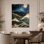 Mondnachtliche Berglandschaft als Gallery Print oder Wandbild