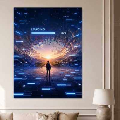 Digitale Übergangsszene als Wandbild oder Fine Art Print
