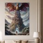 Drachenburg im Traumreich, Fantasy Wandbild oder Kunstwerk