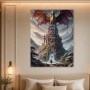Drachenburg im Traumreich, Fantasy Wandbild oder Kunstwerk