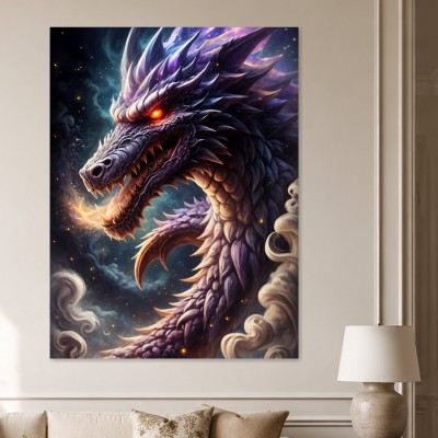 Drache im Dunkel, Fantasy Wandbild oder Fine Art Print