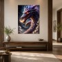 Drache im Dunkel, Fantasy Wandbild oder Fine Art Print