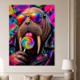 Walross mit Sonnenbrille als Pop Art Wandbild oder Poster