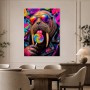 Walross mit Sonnenbrille als Pop Art Wandbild oder Poster