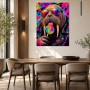Walross mit Sonnenbrille als Pop Art Wandbild oder Poster
