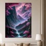 Fantastische Berglandschaft als Wandbild oder Leinwandbild