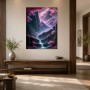 Fantastische Berglandschaft als Wandbild oder Leinwandbild