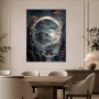 Mystische Berglandschaft mit Tempel, Wandbild oder Fine Art Print