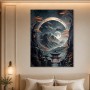 Mystische Berglandschaft mit Tempel, Wandbild oder Fine Art Print