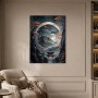 Mystische Berglandschaft mit Tempel, Wandbild oder Fine Art Print