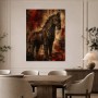 Dramatisches Pferd als Kunstwerk oder Wandbild mit antiker Wirkung