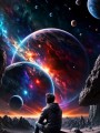 Kosmische Vision als Wandbild oder Kunstdruck für moderne Räume