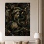 Antike Büste mit Schlange als Luxus Wandbild oder Fine Art Print