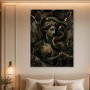 Antike Büste mit Schlange als Luxus Wandbild oder Fine Art Print