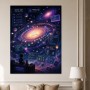 Retro-Gaming-Galaxie als Wandbild oder Poster