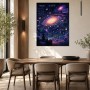 Retro-Gaming-Galaxie als Wandbild oder Poster