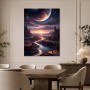 Mystische Fremdwelt bei Sonnenaufgang, Kunstwerk oder Poster